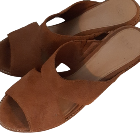 COPY - Tan UGG Heel Sandals 9.5 - Picture 2 of 4